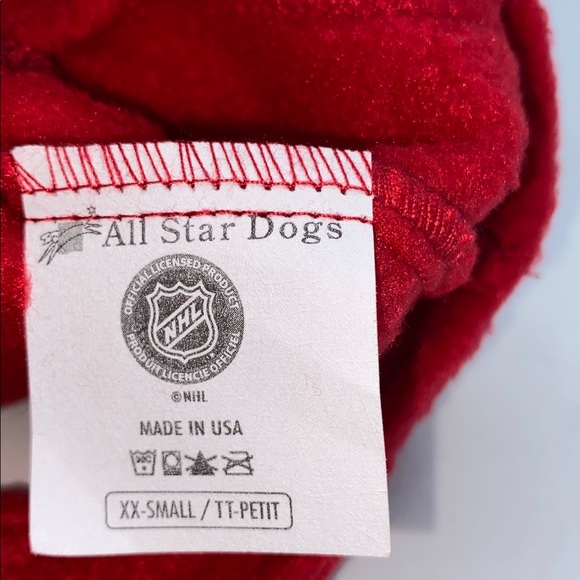 NHL Calgary Flames Hockey Team Dog Fleece Hoodie Sweater Size XX-Small - Picture 10 of 11